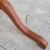 Psyche barber mirror with tripod base in cherry wood with system