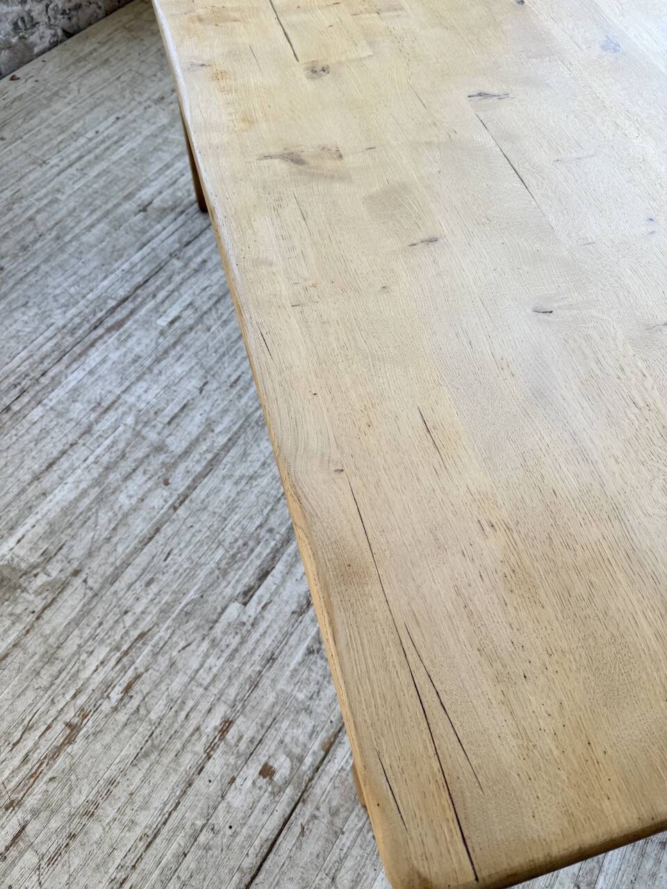 Table de ferme en chêne massif