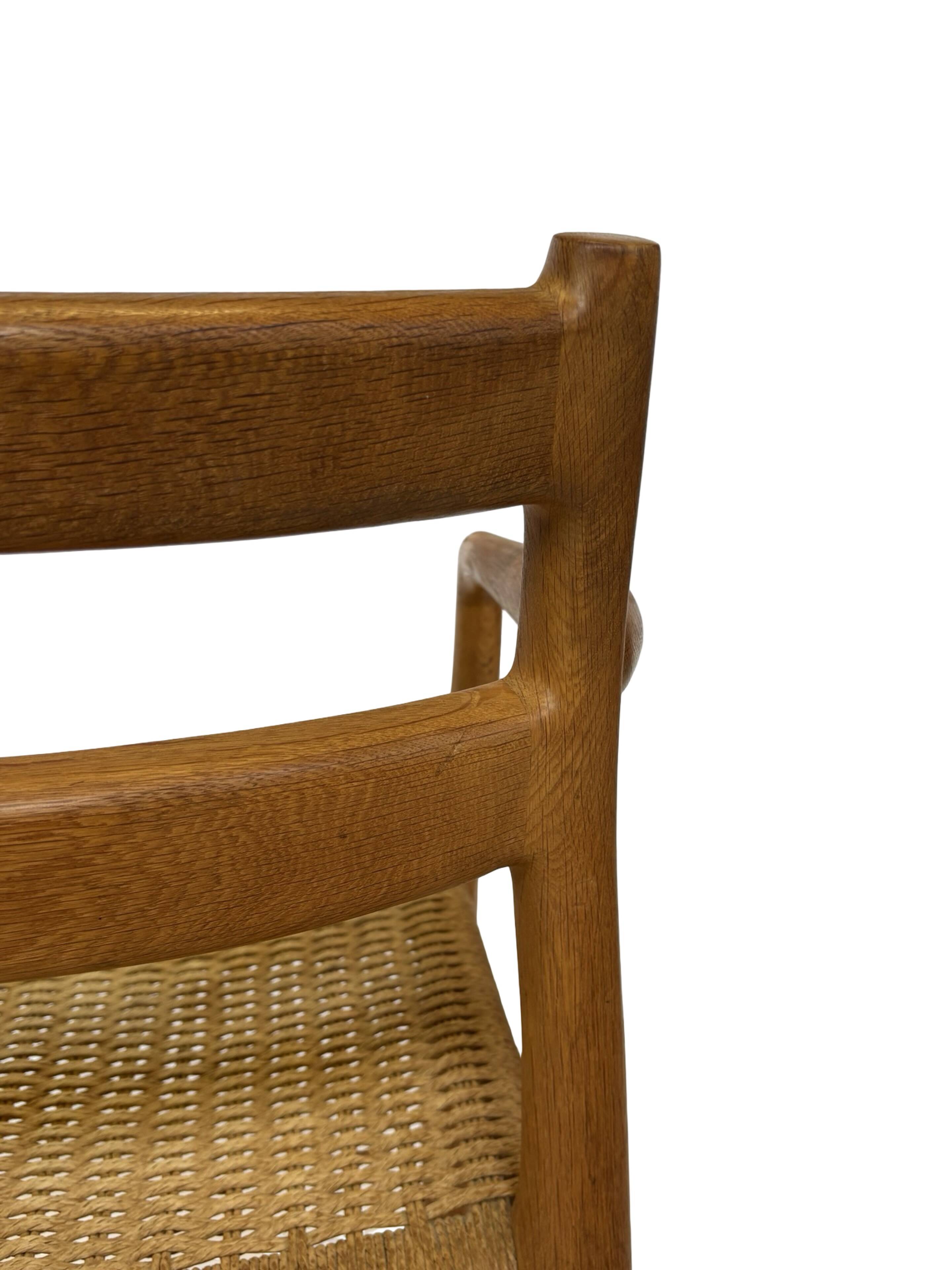Vintage Niels Otto Moller Armchair Model 67 in Oak Danish Design
