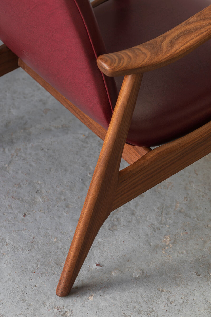 Set easy chairs by louis van teeffelen for wébé, dutch design, 1960s