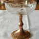 5+1 engraved crystal cups with gilded bronze - Louis XVI style, 19th century