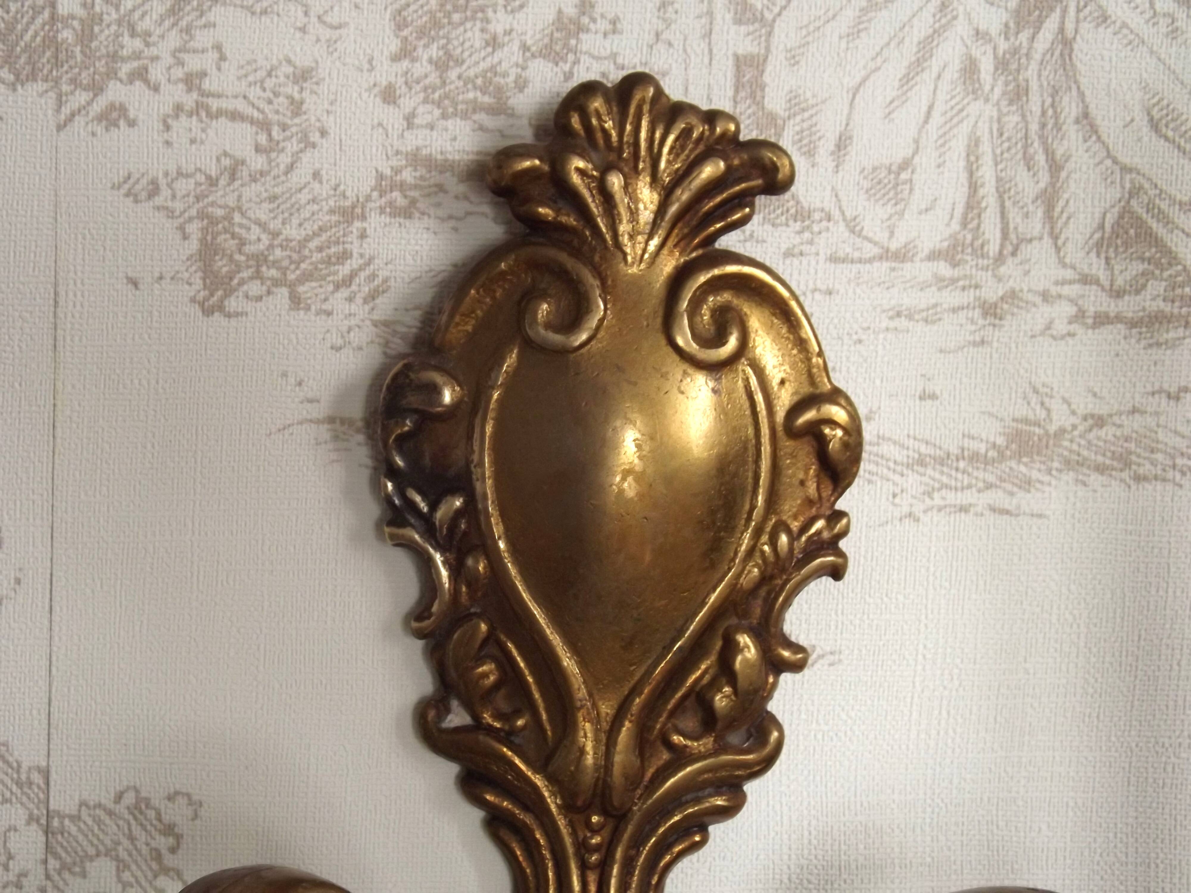Vintage French Traditional Style Bronze Double Wall Light 5351