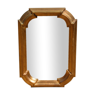 Miroir cadre bois vieil or 80 x 56 cm