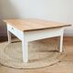 Wood and white coffee table