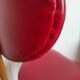 Vintage Bow-Wood chair by Steiner - red seat and dark wood