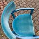 Turquoise velvet chair