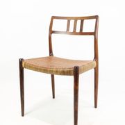 Set Of Four Dining Chairs Model 79 In Rosewood By N.O Møller For JL Møller