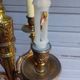 Antique gilded bronze chandelier in Louis XVI style, 4 lights, in working condition - 3.2 kg!