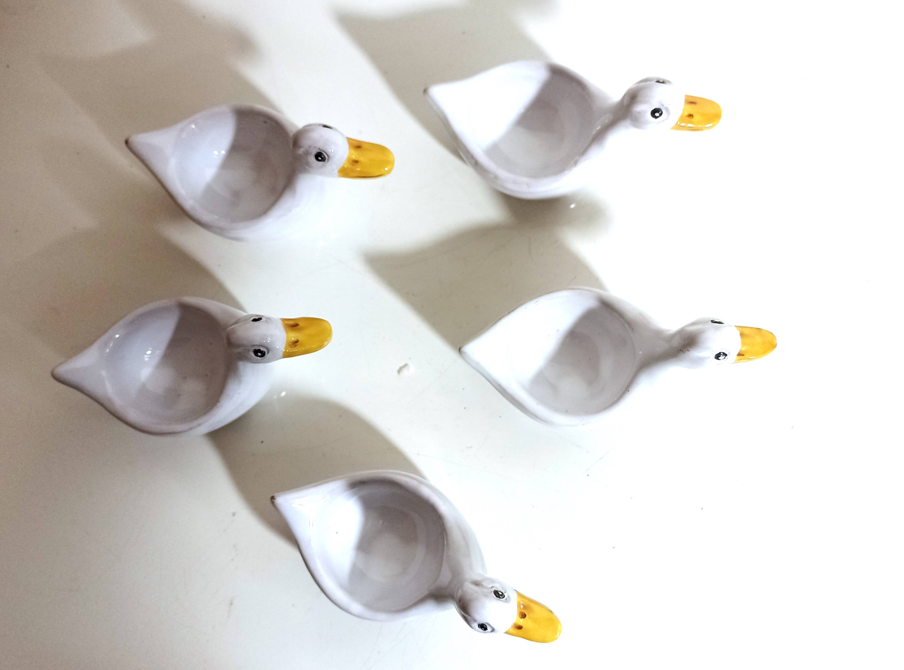 Lot de 5 coquetiers canard vintage