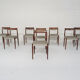 Set of eight rosewood dining chairs by Lubke, Germany 1960's