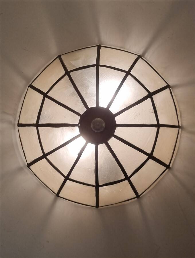 Mother of pearl ceiling light