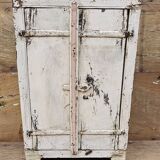 Ancien chevet - cabinet tribal en teck birman