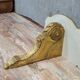 Pair of Louis XV style wall consoles in gilded wood