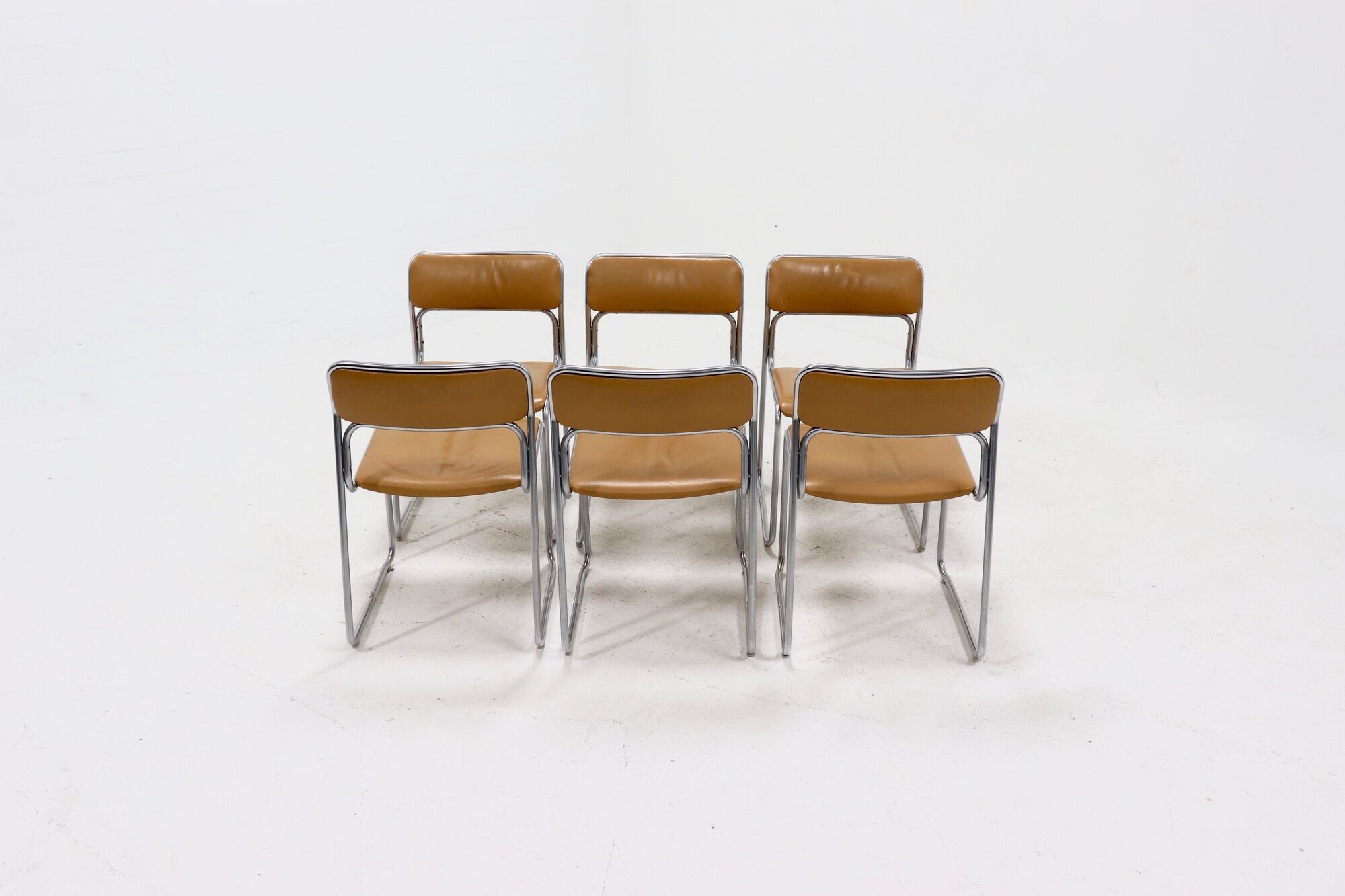 Set of 6 SE09 Dining Chairs by Walter Antonis for 't Spectrum 1970s