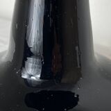 Amber glass candle holder