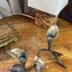 Bougeoir floriforme en bronze