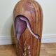 Decorative jar in painted solid wood, 57 cm