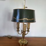 Antique Empire Style Bouillotte Lamp in brass and tin