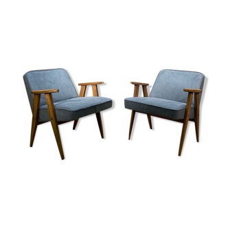 Paire de fauteuils 300 177, conçu par J. Chierowski, Dolnośląska Fabryka Mebli In świebodzice