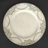 Set of 8 flat plates, Napoleon Terre de fer service
