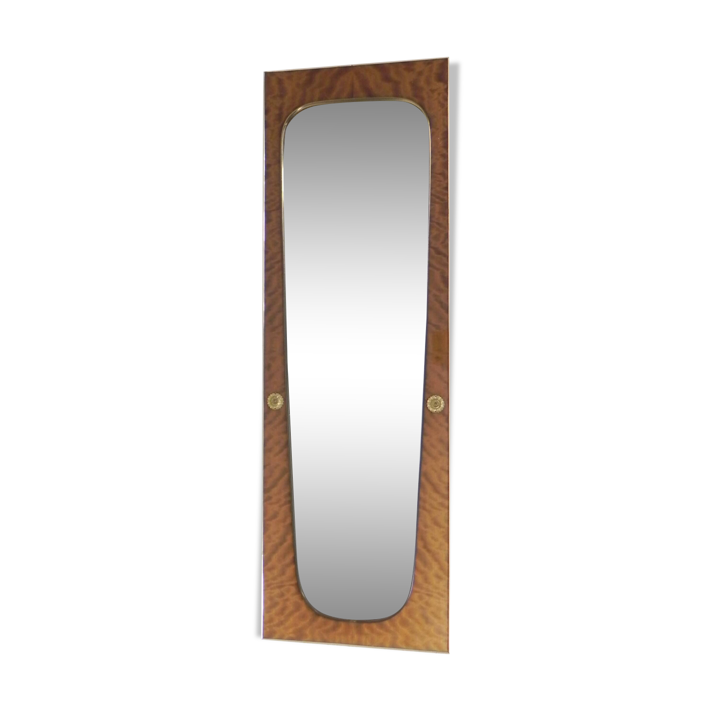 Large vintage oval mirror, 1960s