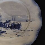 Sarreguemines earthenware plate with Marine decor late 19th century early 20th century