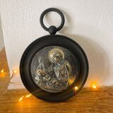 Medallion of the Virgin and Child signed Dropsy