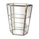 Glass and brass showcase