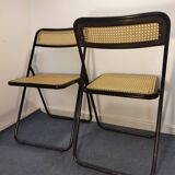 Pair of Italian folding chairs