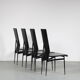 1980s Dining chairs by Giancarlo Vegni for Fasem, Italy