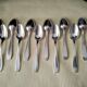 Set of 12 silver-plated coffee spoons SFAM Lancel model