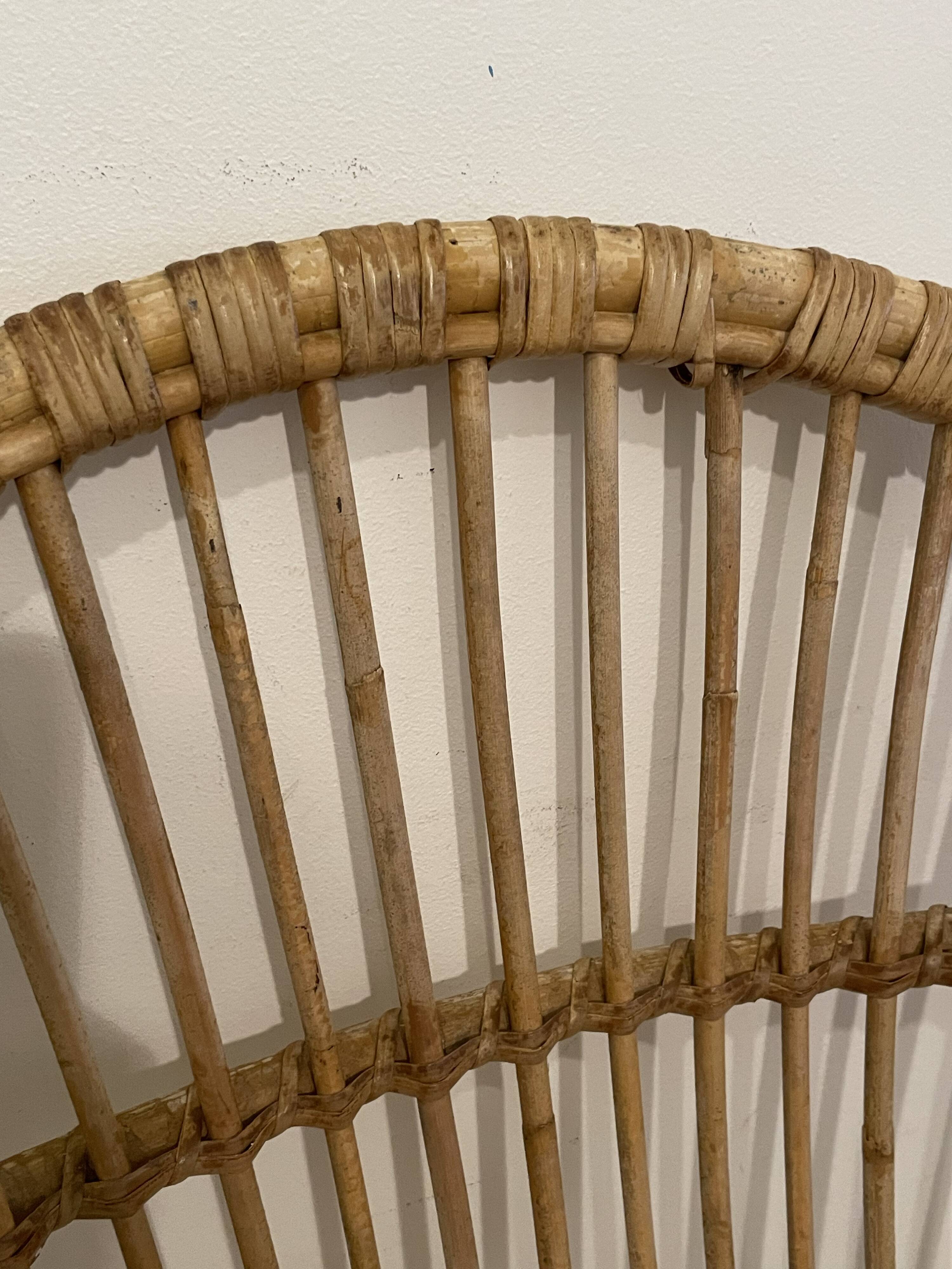 Rattan armchair