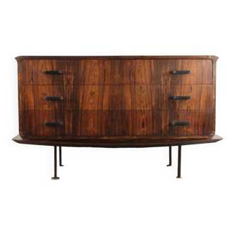 1960 rosewood chest of drawers