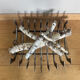 Large 19th century wrought iron log rack