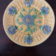 Set de 3 assiettes en barbotine années 1920