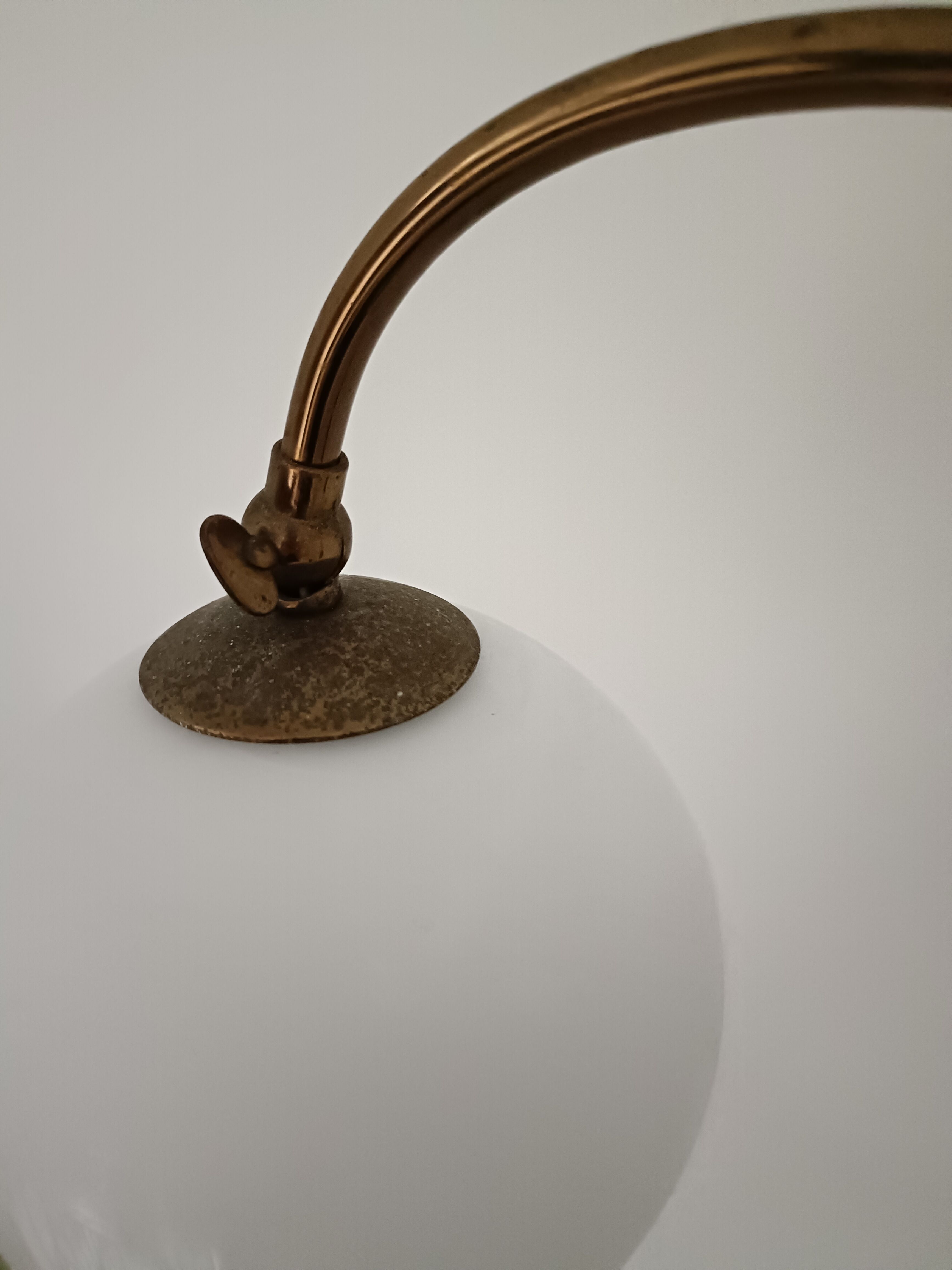 Old brass floor lamp