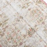 5x8 Pale Red & Cream Floral Pattern Vintage Rug, 144x250Cm
