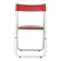 Tamara Folding Chair by Arrben Italy 1970s | Chrome Frame & Red Leather |