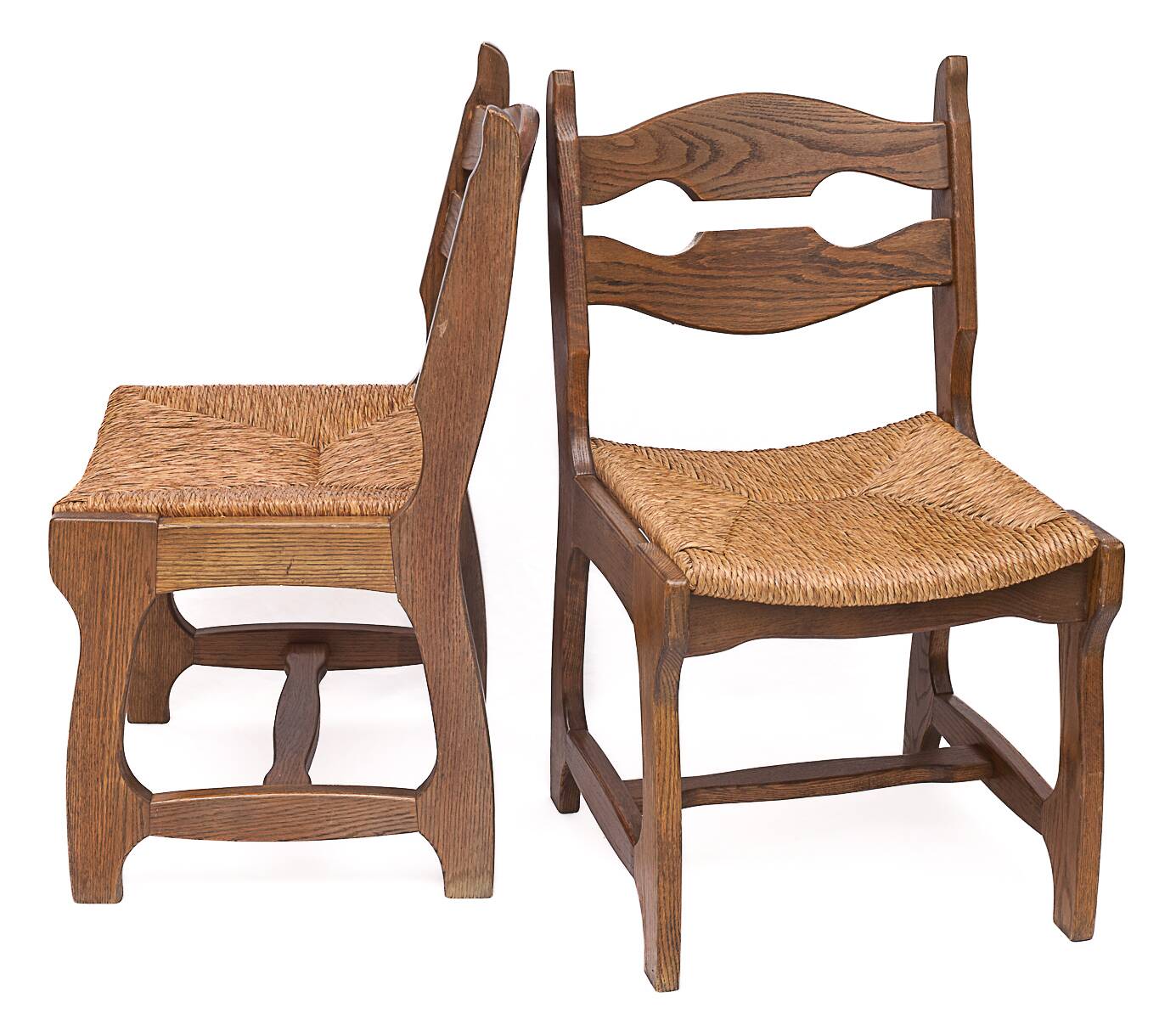 Set of 6 chairs by Guillerme and Chambron