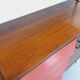 Vintage Italian modular bookcase in teak, metal and melamine