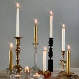 Scandinavian wooden candle holder,