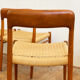 Danish dining chairs, model 75 by Niels O. Møller