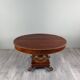 Oval Empire-style table with a central pedestal, 19th century.