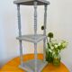 Etagère d'angle ancienne patine gris