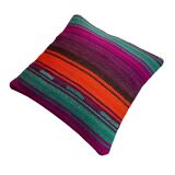 Housse de coussin kilim turc vintage, 40 x 40 cm