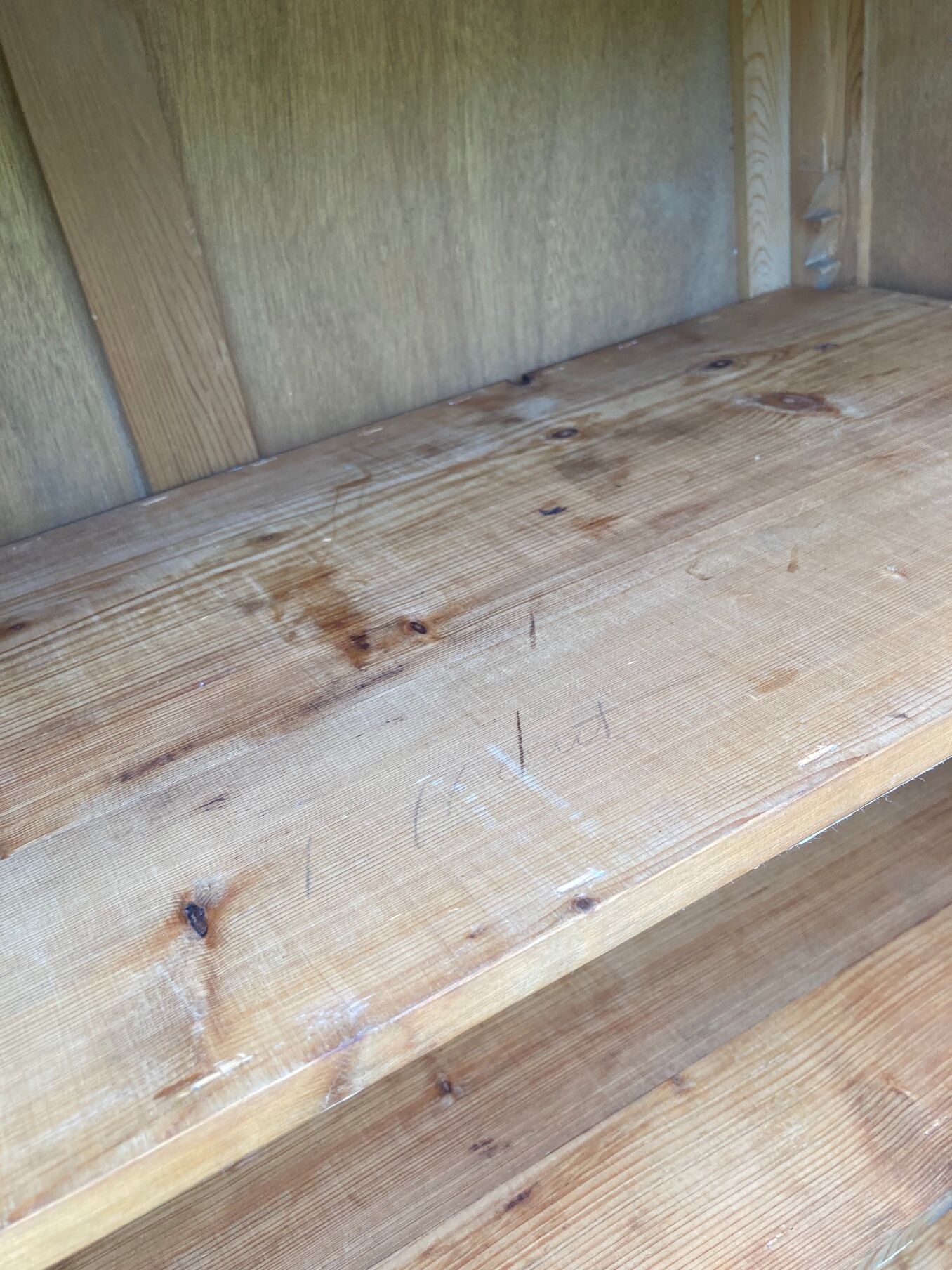 Vintage glazed Parisian wardrobe