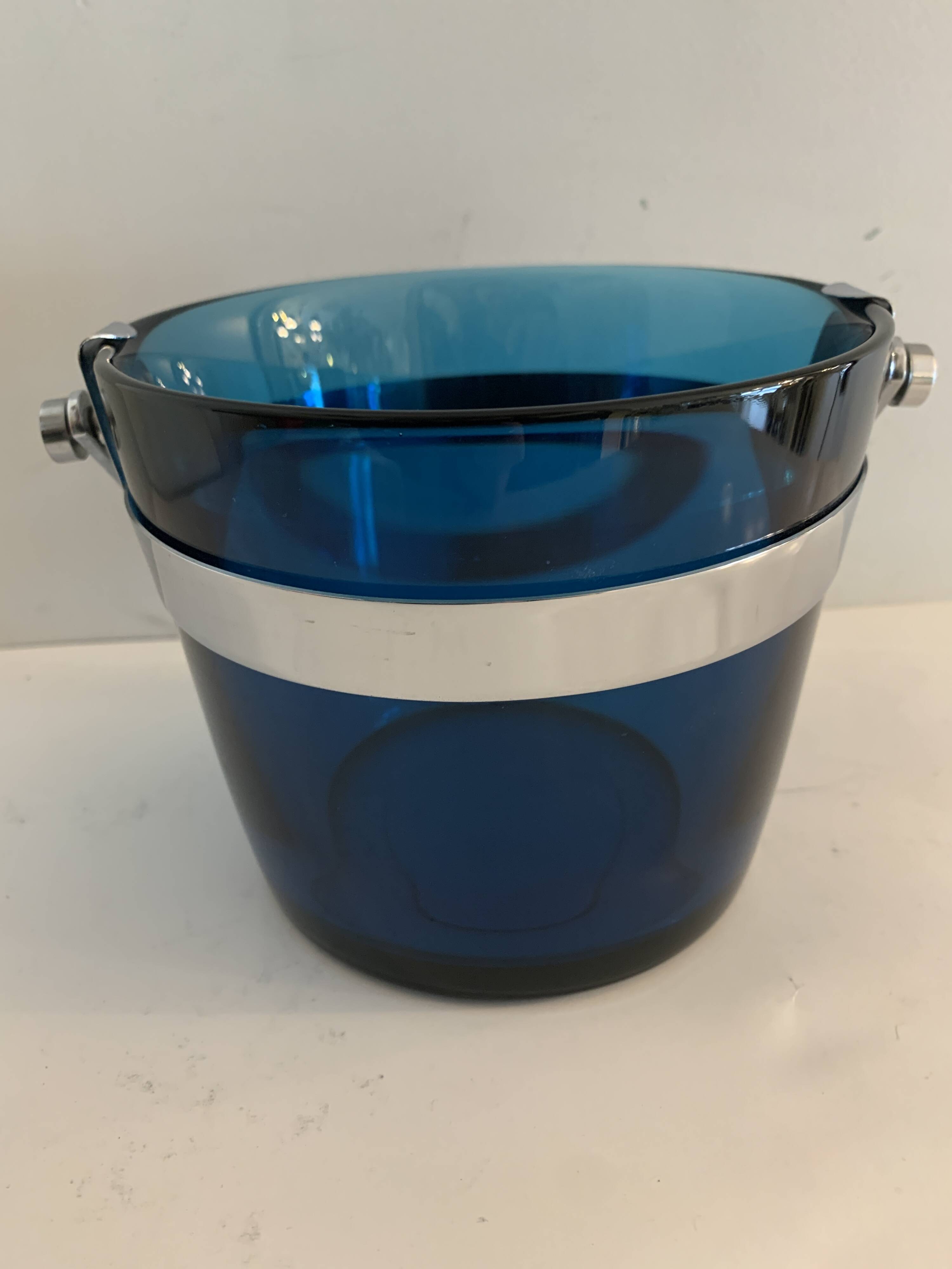Scandinavian Fuga Orrefors ice bucket by Sven Palmquist, 1950