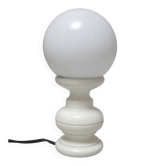 Small "Bilboquet" lamp in wood from the 1970s.