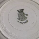 4 plates Terre de Fer Saint Amand and Hamage model "Chicory Williot"