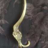 Double bronze hook - coat and hat hooks